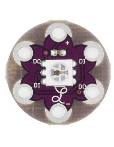 1 LED WS2812 Ring - lilypad (Neopixel compatible, Digital RGB LED with Integrated Drivers)