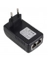 PoE Power Supply Over Ethernet Adapter EU Plug AC 100-240V 50 / 60Hz à DC 48V 0.5A