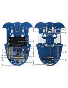 2WD AlphaBot, Mobile robot development platform ( Arduino or Raspberry ) (Robotique)
