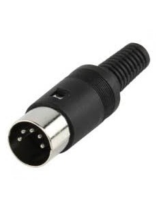 Connector DIN 5 pin male