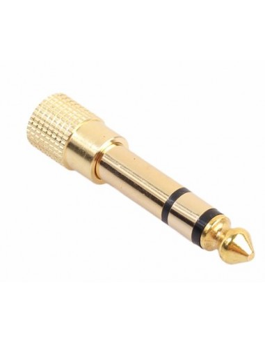 stereo jack 3,5mm to 6,35mm Female / Male Audio Adapter