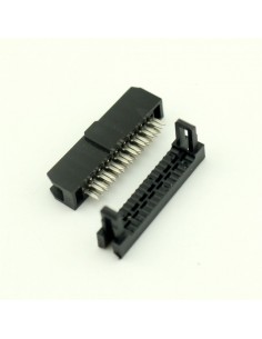 IDC-16F jack (DS1016-16 MASIBB), the height is 2.54mm / Max 1A CONNFLY