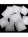 RFID adhesive sticker glue white round tag 13.56 MHz with 3M g