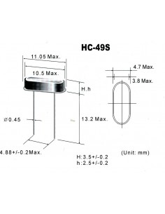 16mHz Crystal Oscillators HC-49S Quartz Low Profile rc pi arduino