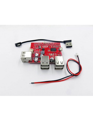 USB Battery Power Bank, USB Hub Shield for Raspberry Pi