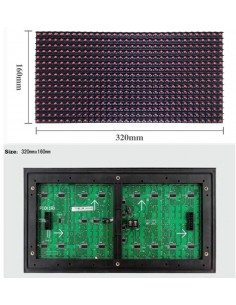16x32 Red LED Matrix Panel P10