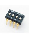 Switch, DIP, 4-way, 0,05A @ 12 V c.c . for mounting Crossing