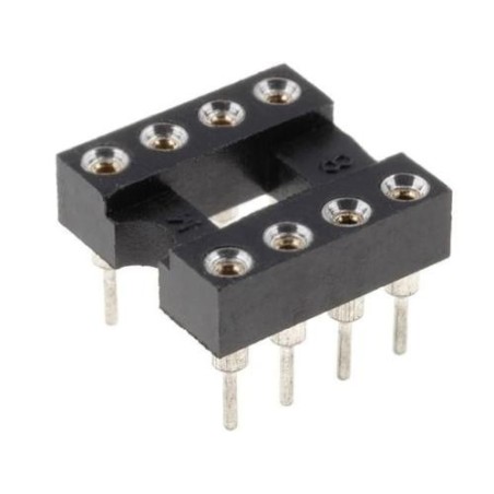 DIP8 socket 7.62mm gold-plated polyester UL94V-0 1A