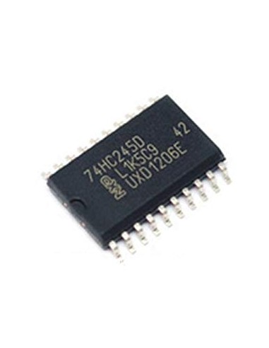74HCT245D Transceiver, 3-state Non-Inverting 1 Element 8 Bit per Element 3-State Output 20 ( CMS SMD )