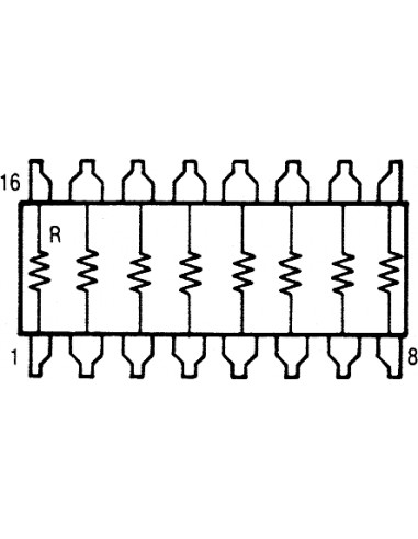 Resistor Networks & Arrays 16 PIN ISO. 33 OHM