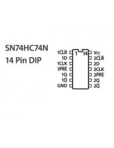 SN74HC74N Dual D-type Flip-flop Logic ICs (DIP)
