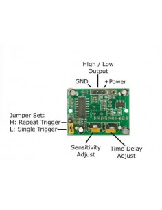 Module PIR de détection de mouvement et de présence (compatible Arduino et autre mcu)