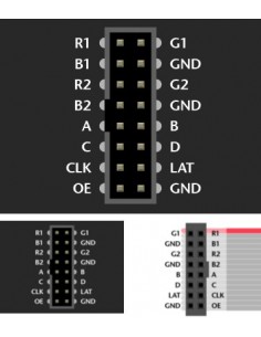 Module LED 16x32 RVB Matrix p10 panneau noir écran intérieur