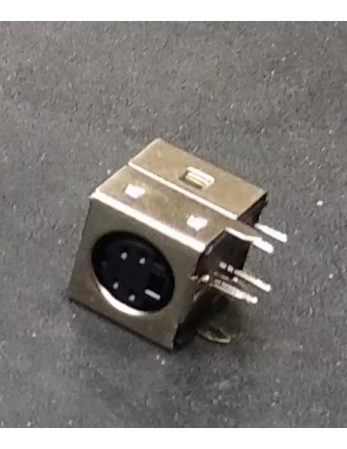 Connecteur femelle Mini DIN 4 Pin S-video montage sur circuit