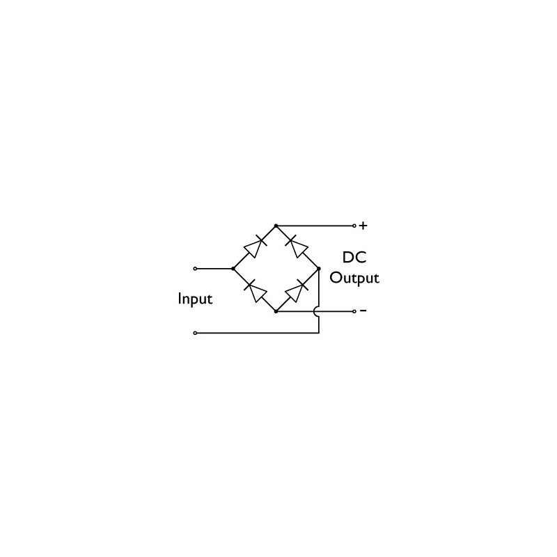 Pont Redresseur Monophasé GBU4J - 600V 4A - Marque Diotec - Neuf Sous Blister