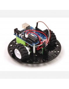 2WD Pololu 5" Robot Chassis RRC04A Solid Light-Blue (Arduino Compatible) (Robotique)