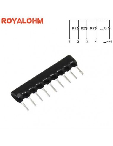 Resistor Arrays 9PIN ISO. 330 OHM