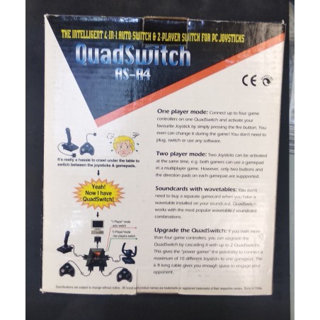 Quadswitch AS A4 AUTO SWITCH 4 PLAYER pour PC Joysticks