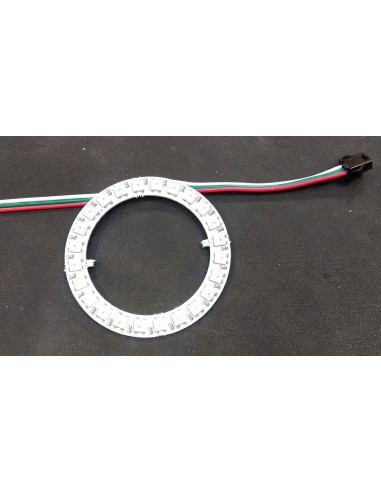 24 LED WS2812 Wire Ring - (Neopixel compatible, Digital RGB LED with Integrated Drivers)