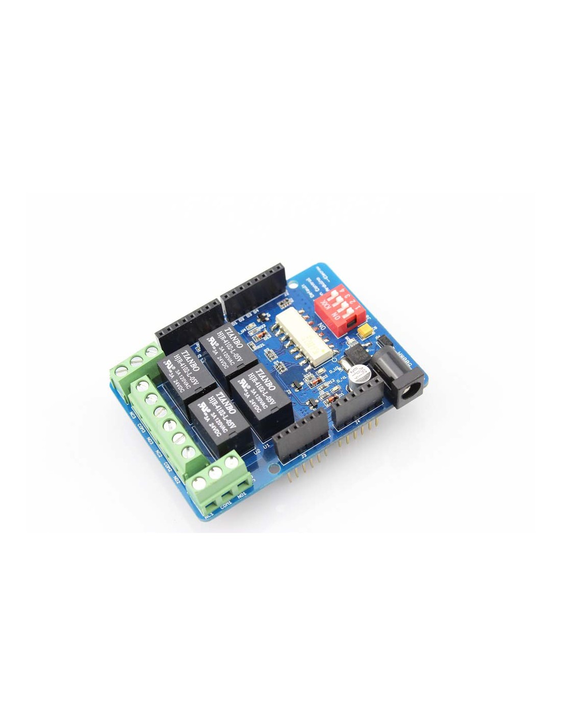Relè Shield Arduino 4 Channel 5v Relay Shield Module For Arduino UNO R3 ...