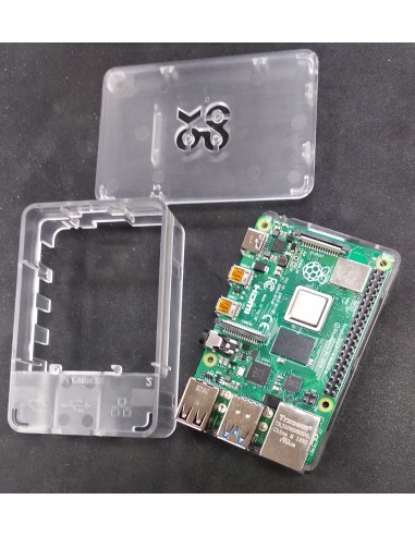 Case for Raspberry Pi 4B Clear ASM Transparent