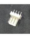 Embase pour circuit imprimé MTA-100, 4 pôles , 2.54mm 1 rangée, 5A, Droit