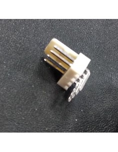 Embase pour circuit imprimé 90° MTA-100, 4 pôles , 2.54mm 1 rangée, 5A, Droit