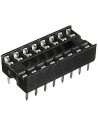16 pin double wipe integrated circuit pcb socket. (DIP16 )