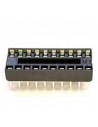 20 pin double wipe integrated circuit pcb socket. (DIP16 )