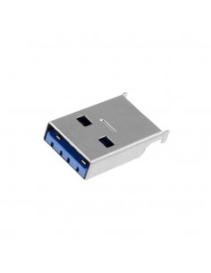 Prise mâle USB A, angulaires 90°, USB 3.0 doré SMD / CMS