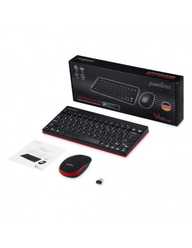 Ultra-Slim 2.4GHz Wireless Mouse Keyboard Bundle Quiet AZERTY 105