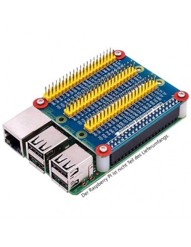 GPIO Male headers and wire plugs multi-function adapter shield pour Raspberry Pi B+/2/3/4 zero