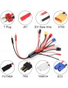 8 in 1 Charger Adapter Connector RC Lipo Multi to 4.0mm Banana Plug for TRX, EC3, JST, Futaba, XT60