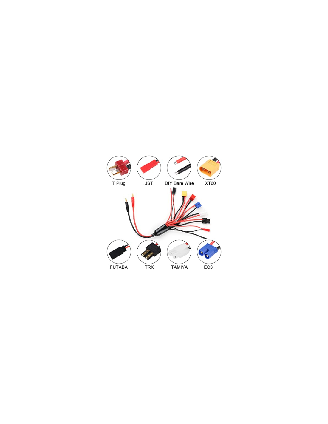 Create idea 8 en 1 Chargeur Adaptateur Connecteur Séparateur Câble RC