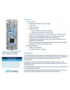 STM32G431KB Nucleo-32 development board with MCU, supports Arduino nano connectivity