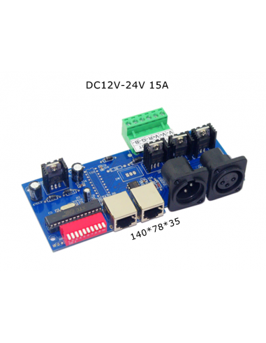 DMX512 pour ruban de LED RGB, contrôleur 3CH, variateur DMX-NET-K-3CH-BAN