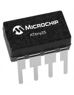 ATtiny25V-10PU (microcontroller, 8-bit, 2kB Flash, 0.128kB EEPROM, PDIP-8)