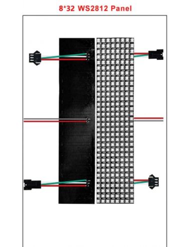 8x32 NeoPixel WS2812B Digital Flexible LED Matrix (Panel)
