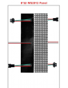 8X32 RGB LED Matrix w/ WS2812B - DC 5V (Flexible PCB, one wire serial control - Neopixel compatible)