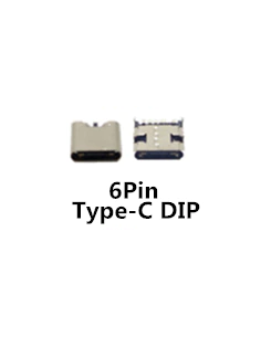 USB Connector, Type C 6PIN USB F, SMD / CMS