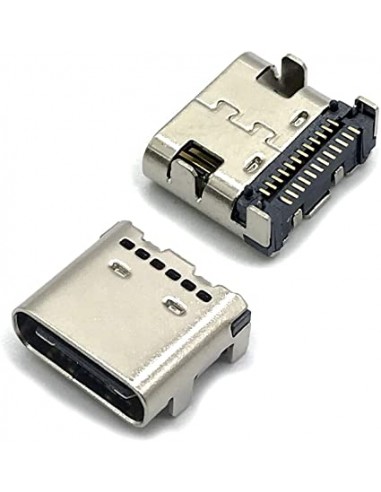 Connecteur USB F Type C Embase, Montage SMD / CMS