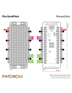 Matrice LED 7x17 Pico Scroll Pack