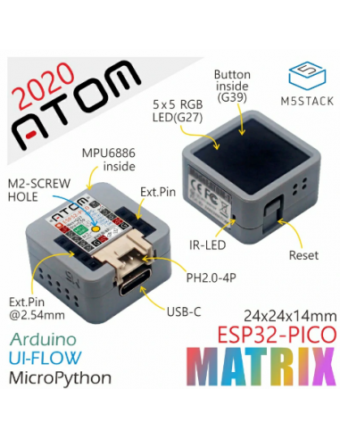 M5Stack ATOM Matrix ESP32 Development Kit