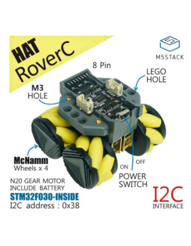 M5Stack K036-B - Kit robot Rover C Pro sans M5StickC