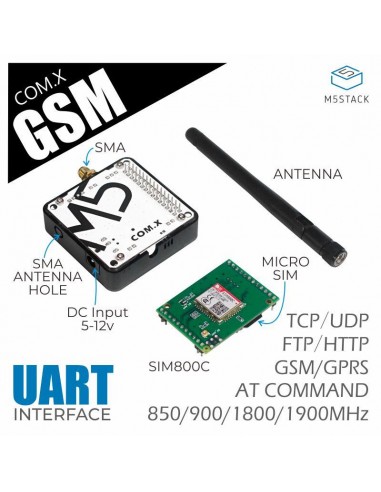 M5Stack COM.GSM 2G Communication Module（SIM800C)