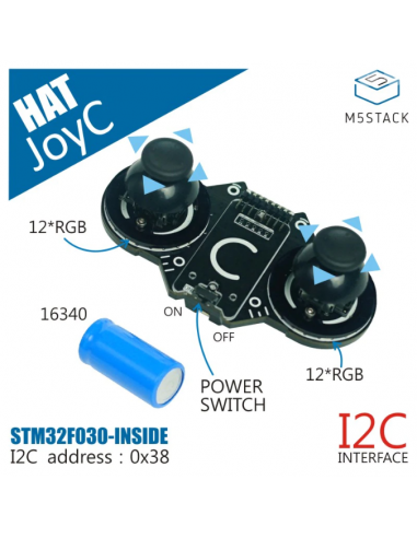 M5STACK JoyC (W/O M5StickC) Omni-directional Controller