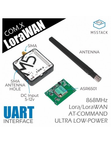 M5Stack COM.LoRaWAN Module 868MHz (ASR6501)