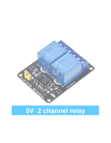 Relay 2 Channel 5V  Module (5V, 250VAC/10A)