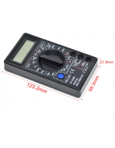 DT830B Multimètre numérique LCD 3,5 chiffre (2000) VAC 200V