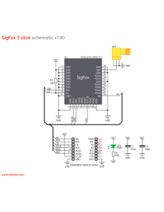 MIKROE-3163- Module pour SN10-13 SigFox 3 click